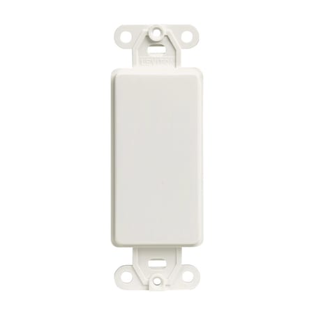 Leviton Leviton Decora White 1 gang Plastic Blank Wall Plate 1 pk 80414-00W
